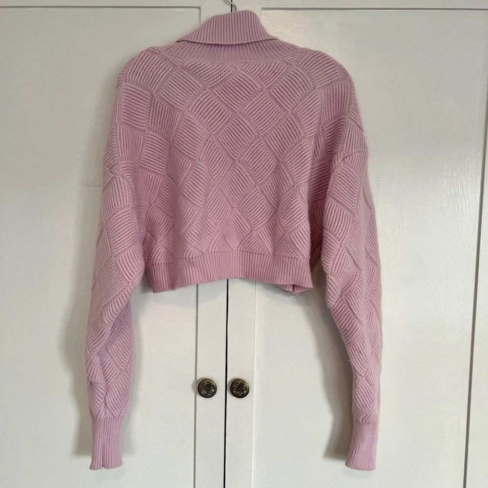 Ronny Kobo Onyx Knit Crop Turtleneck - Picture 7 of 12